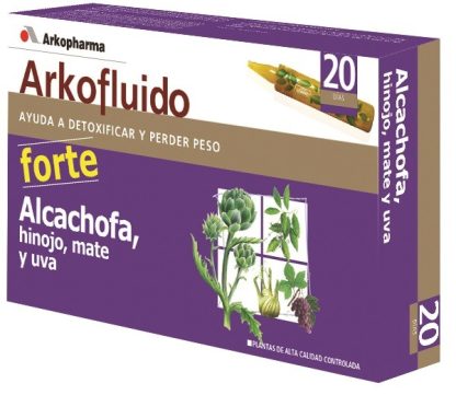 Arkofluido Alcachofa, Hinojo, mate y uva. 20amp