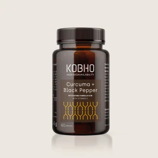 KOBHO Curcuma + Black Peper. 60 caps